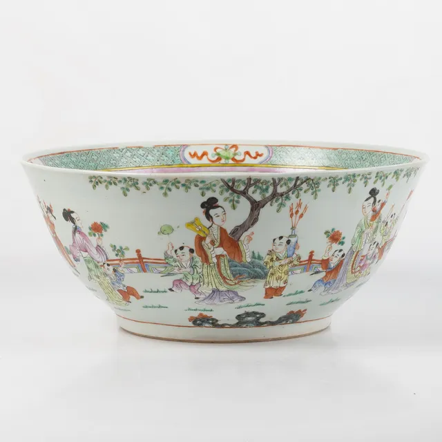 BÅLSKÅL, Kina, porslin, 17/1800-tal.
