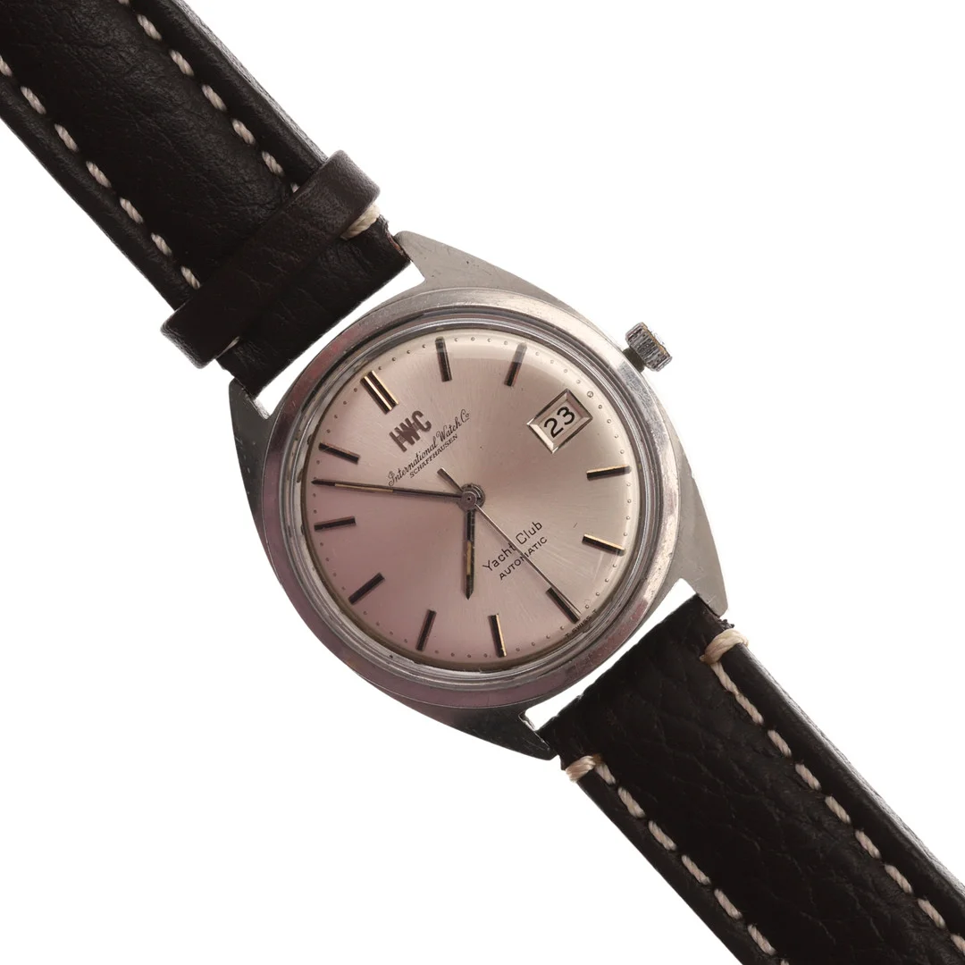 A GENTLEMAN'S STAINLESS STEEL AUTOMATIC YACHT CLUB WRISTWATCH BY IWC. — Wristwatches — Lawrences Auctioneers