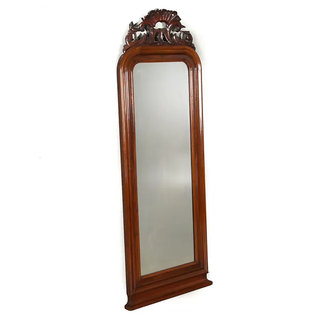 SPEGEL, mahogny, 1800/1900-tal.
