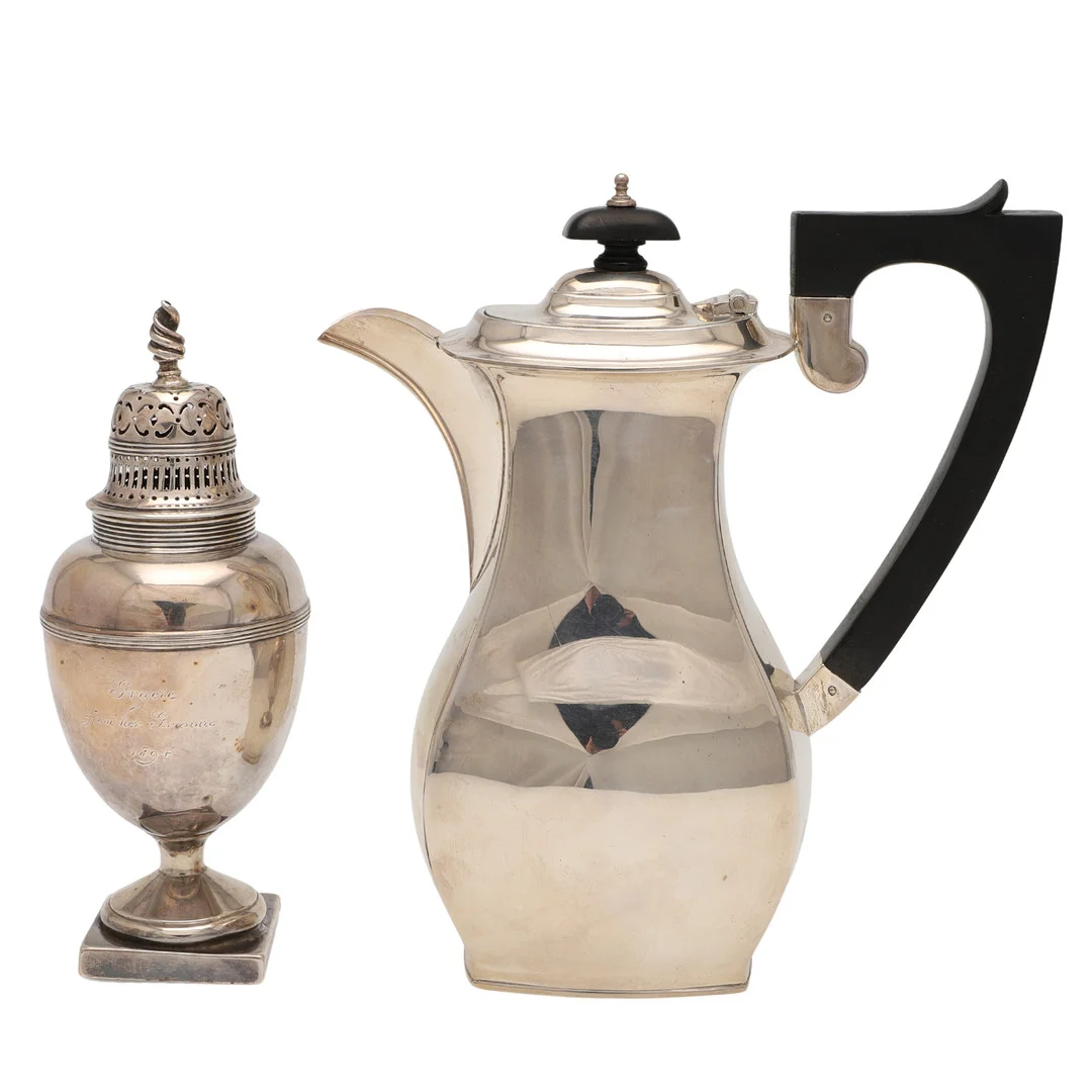 A VICTORIAN SILVER SUGAR CASTER. — Silver — Lawrences Auctioneers