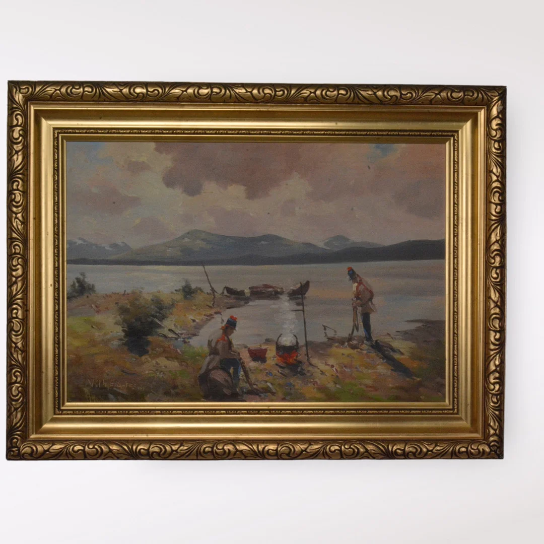 VILHELM ENGSTRÖM. Olja på duk. — Paintings — Halmstads Auktionskammare