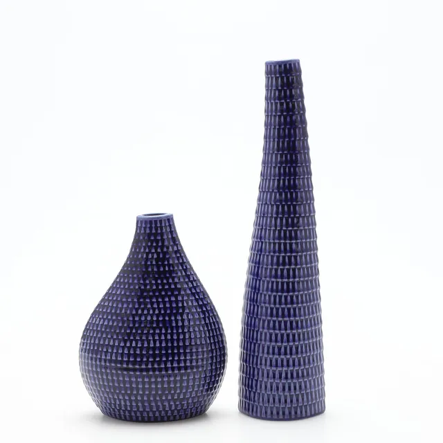 STIG LINDBERG. Vaser, 2 st, "Reptil", Gustavsberg.