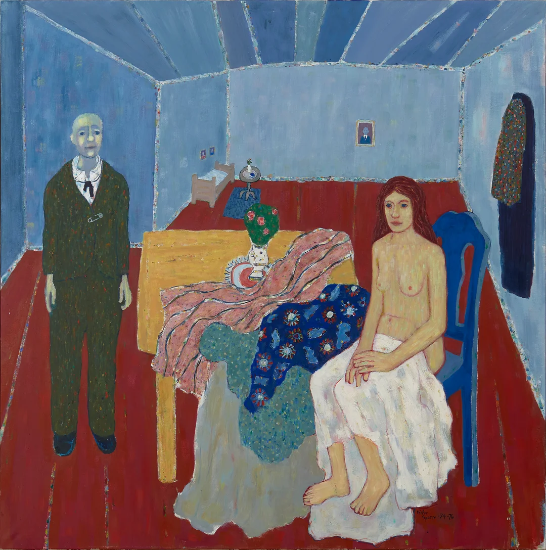 Sparre, Victor — "Klovnens kone" 1974-76 — Kunst/Maleri — Blomqvist