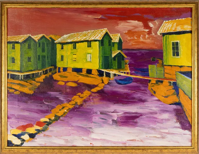 GUNNAR LÖBERG. "Sjöbodar".