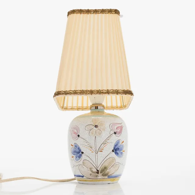 Toini Muona, bordslampa, stengods, signerad TM Arabia.