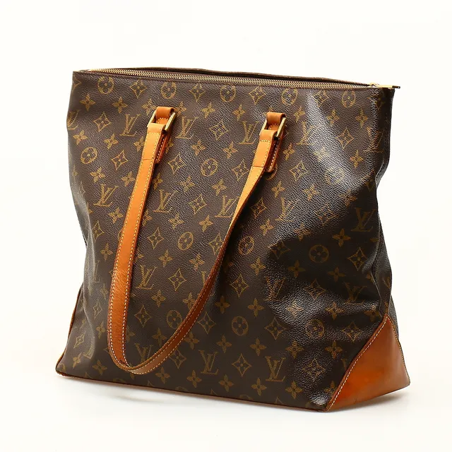 LOUIS VUITTON. Väska, så kallad tote bag, "Cabas Mezzo", monogram canvas, Paris 2003.