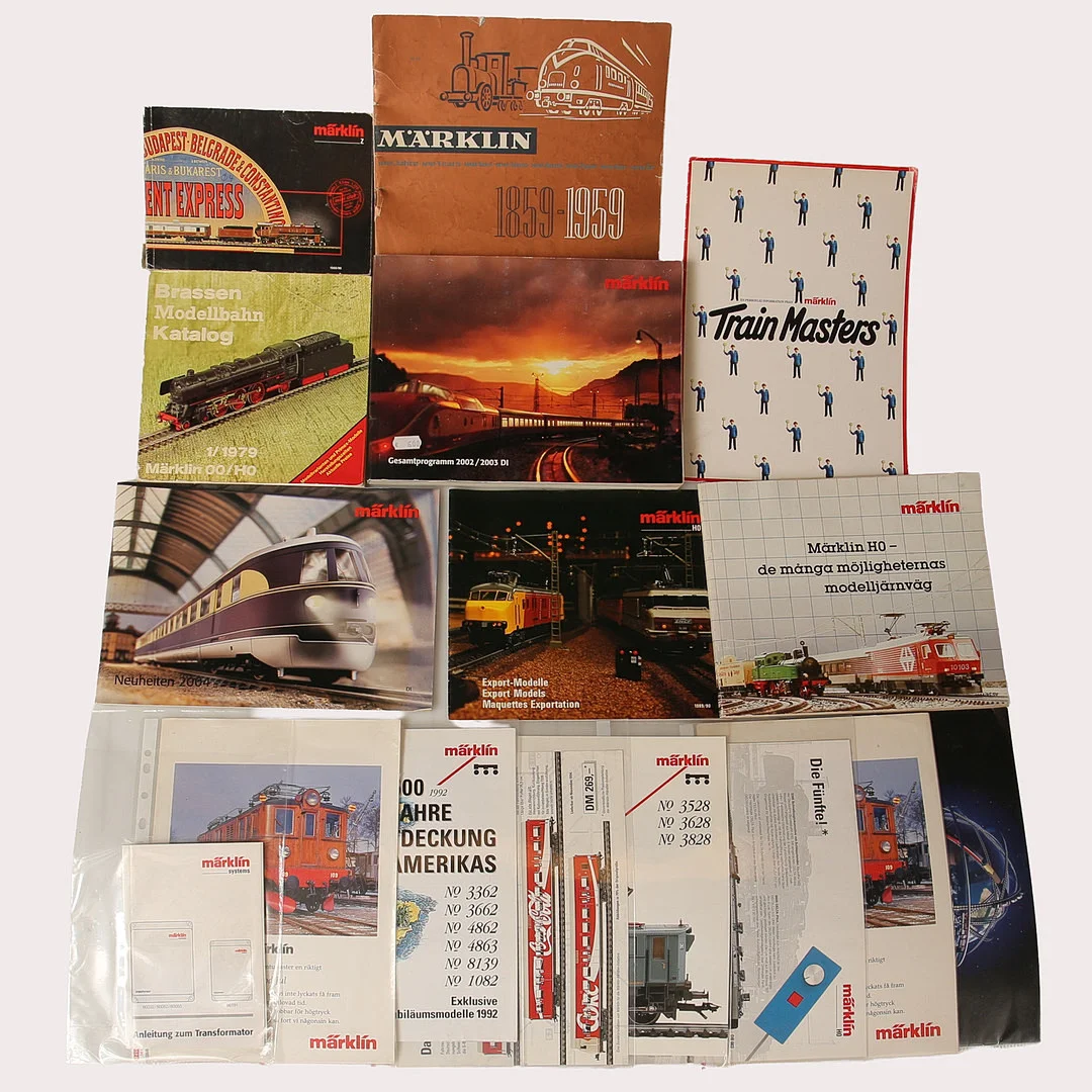 MÄRKLIN, Produktkataloger. — Model railways — Limhamns Auktionsbyrå
