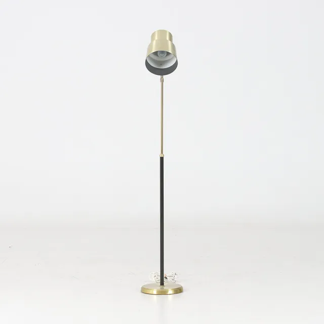 GOLVLAMPA, mässing. AJH. 1950/60-tal.
