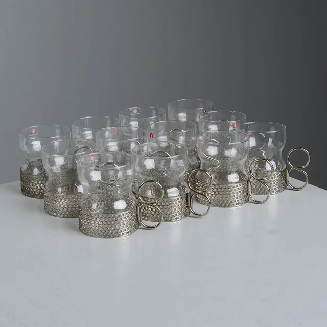 TIMO SARPANEVA. Teglas, "Tsaikka", 12 st, Iittala.