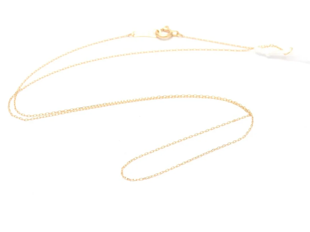 Kedja 18K 0,5g längd: 36/40,0cm bredd: 0,5mm — Smycken/Halskedja — Kaplans