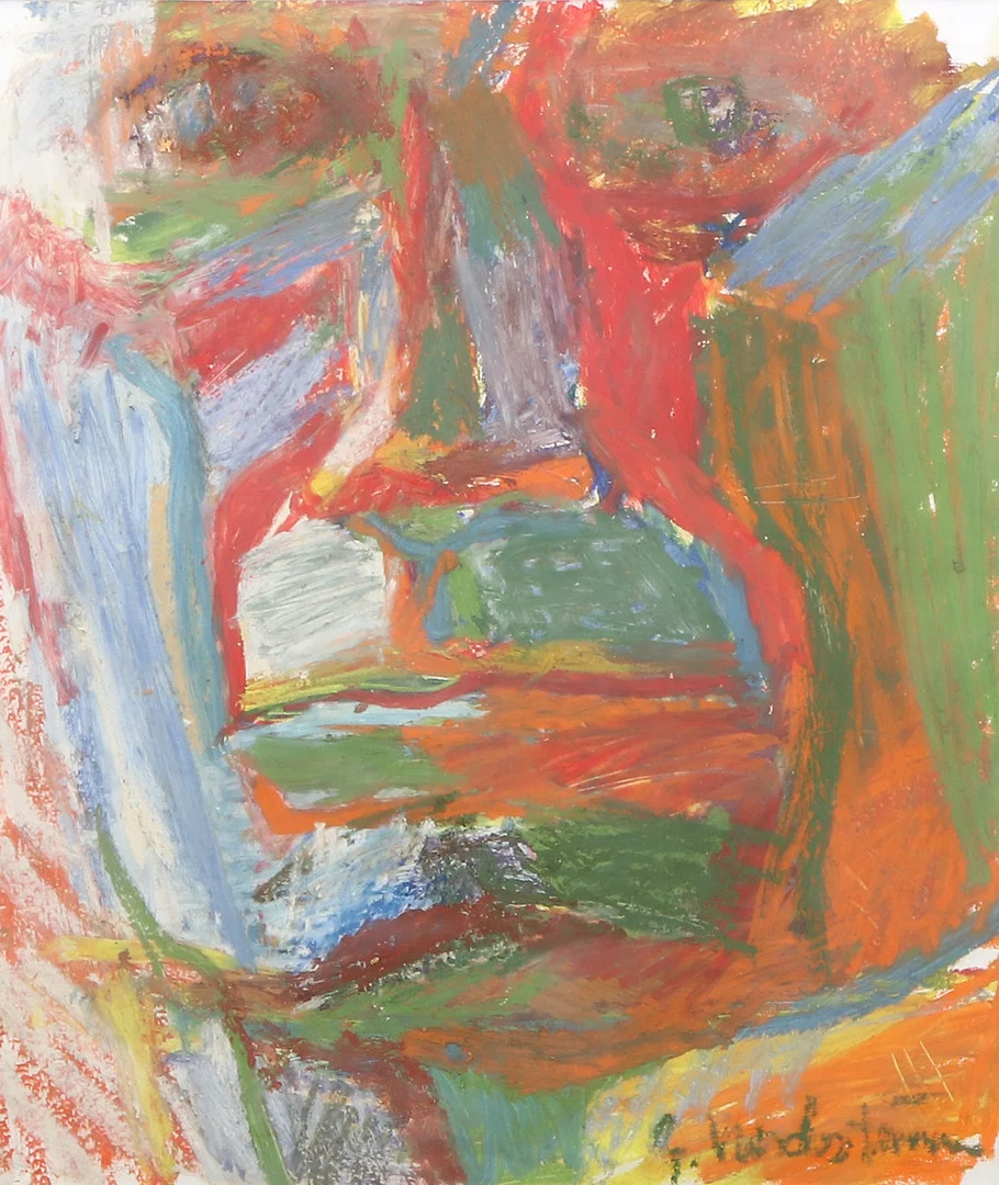 GERHARD NORDSTRÖM. Blandteknik. Mansporträtt. Signerad. — Paintings — Skånes Auktionsverk