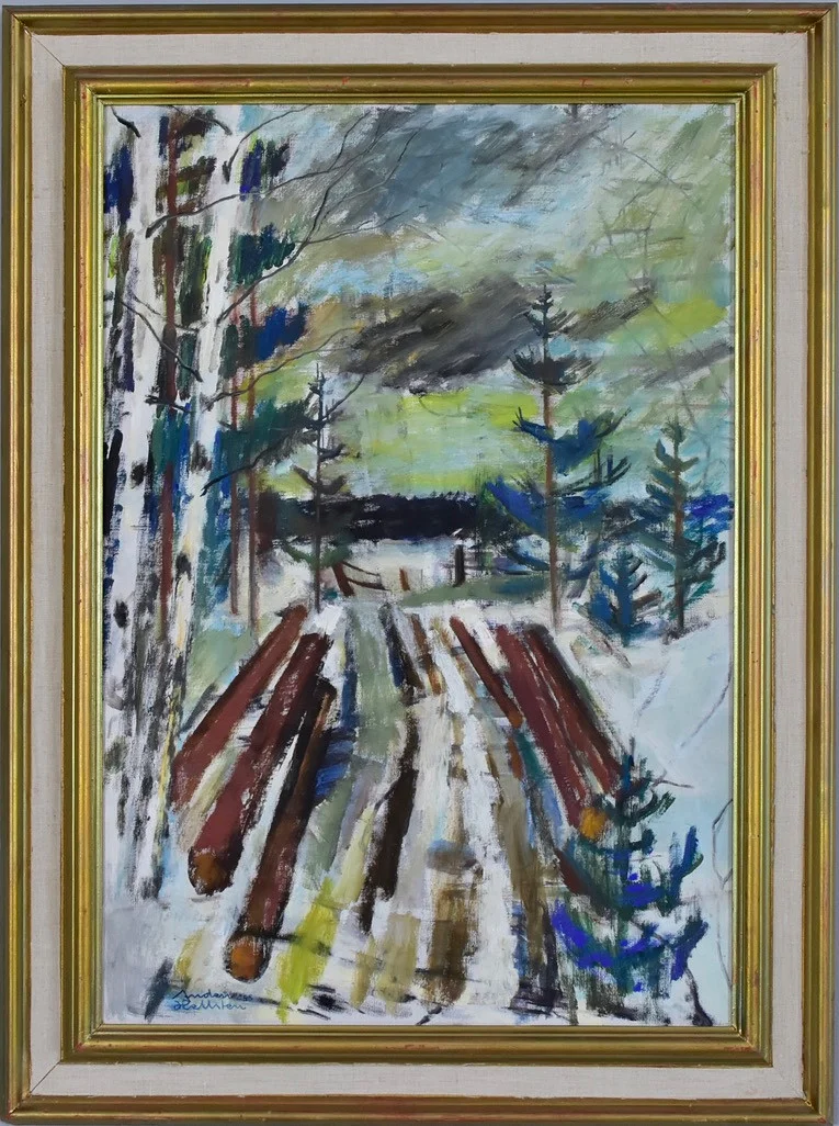 ANDERS HELLSTEN. Olja på duk. — Paintings — Halmstads Auktionskammare