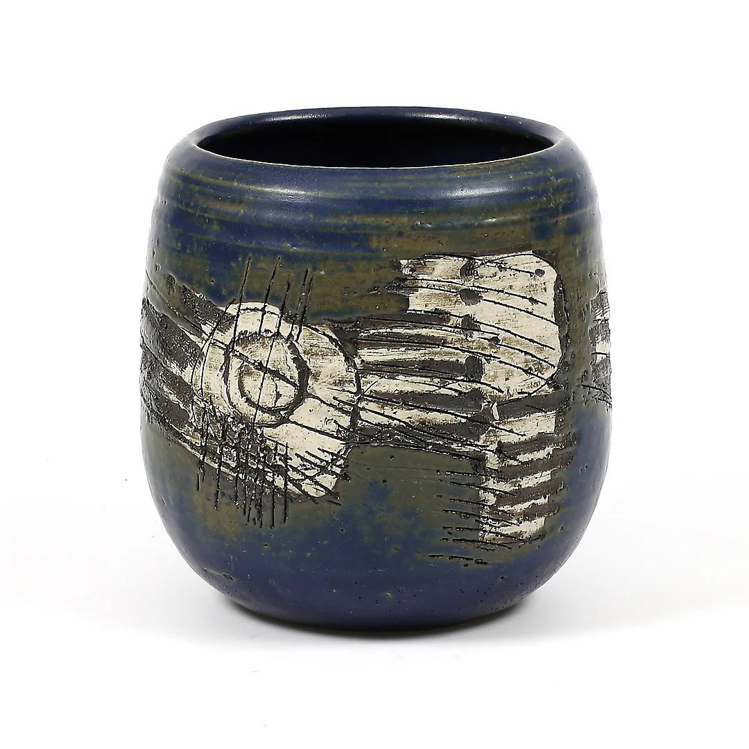 LISA LARSON. Vas, stengods, signerad, unik, Gustavsberg Studio. — European — Stadsauktion Sundsvall