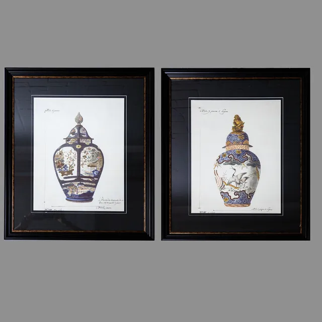 PRINTS OF JAPANESE STYLE JARS (2).