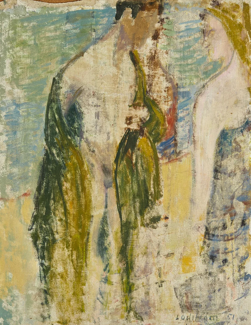 GEORG LODSTRÖM (1915-1972), Paret, signerad och daterad lodström 51, olja uppfodrad på pannå. — Paintings — Crafoord Auktioner Stockholm