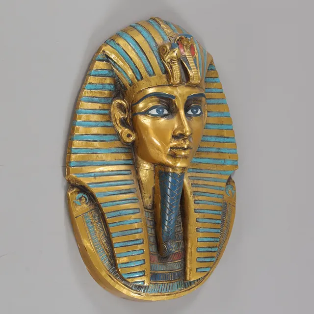 VÄGGSKULPTUR, Tutankhamuns begravningsmask, samtida.