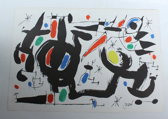 JOAN MIRO. NACH. Druck, "Les Essències de la Terra".