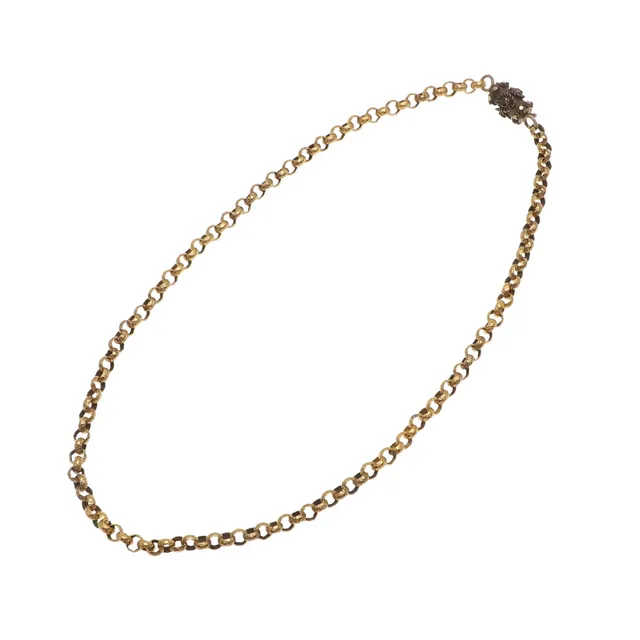 A VICTORIAN GOLD NECKLACE.