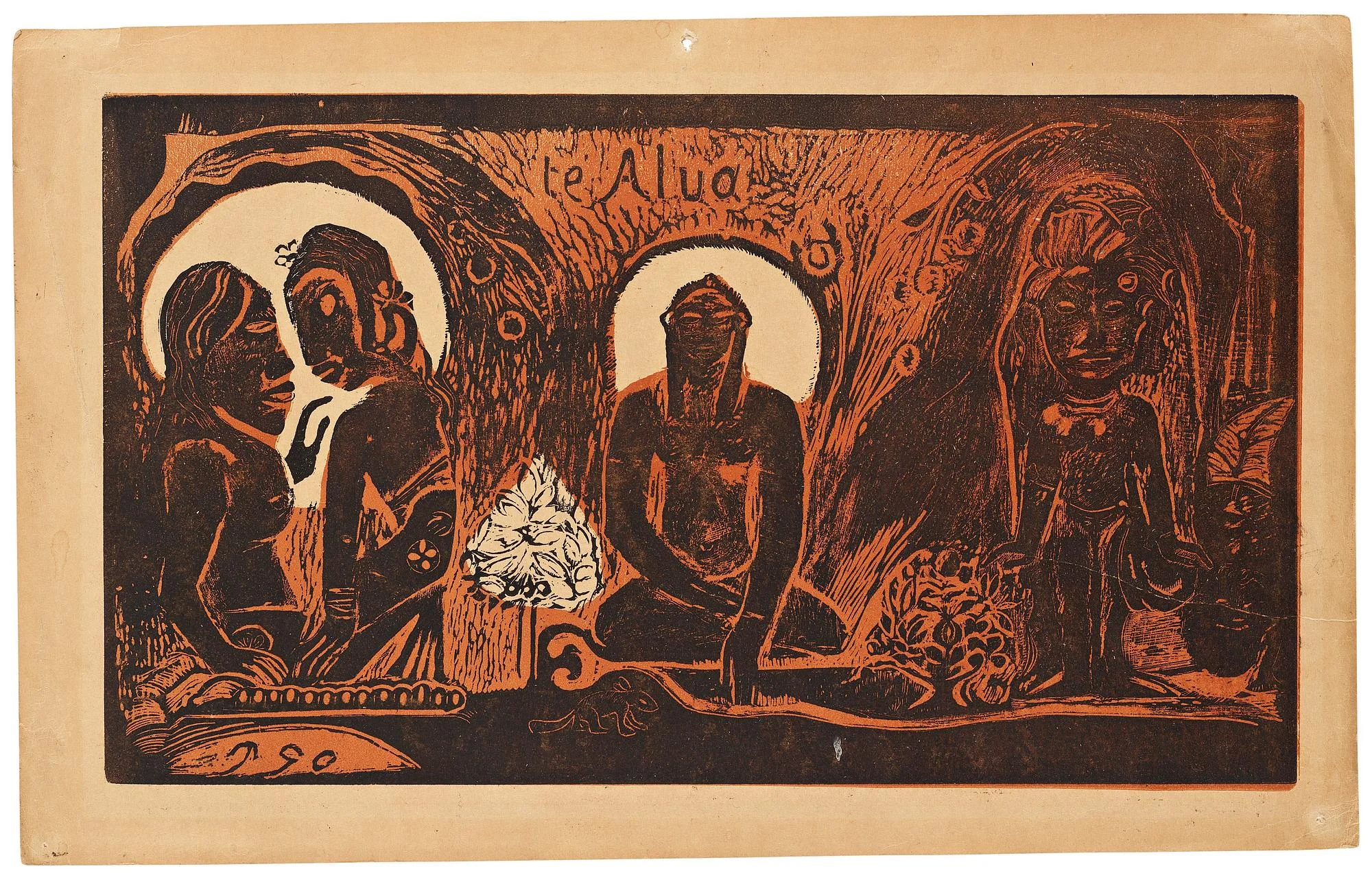 Paul Gauguin, "Te Atua (The Gods)", ur "Noa Noa". — Bukowskis