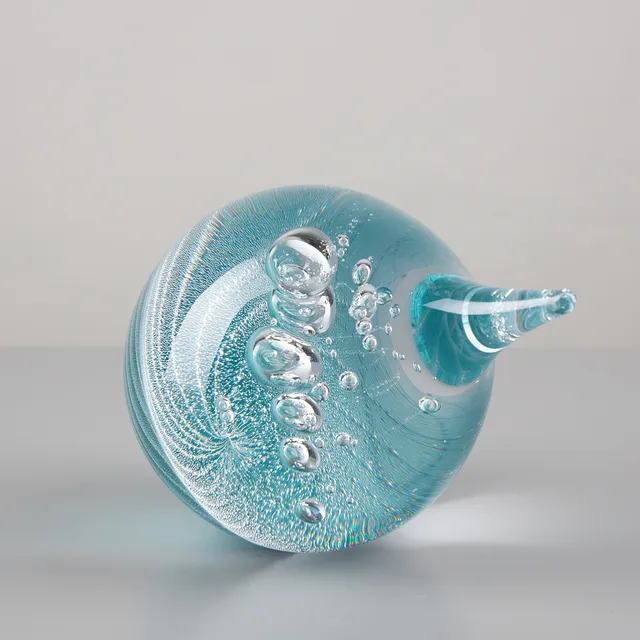 REIMA MAARONEN (1957). GLASSKULPTUR, signerad Reima Maaronen Nuutajärvi samt daterad 2003.