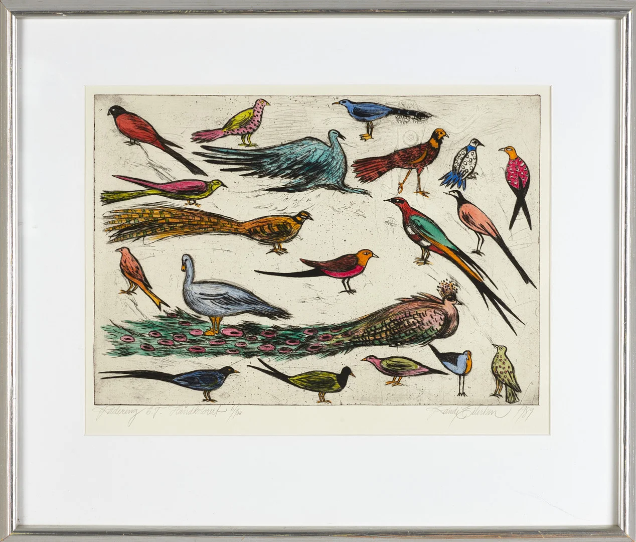 RANDI EILERTSEN. Fågelmotiv (3 st), signerad, numrerade, kolorerade etsningar. — Engravings & Prints — Crafoord Auktioner Stockholm
