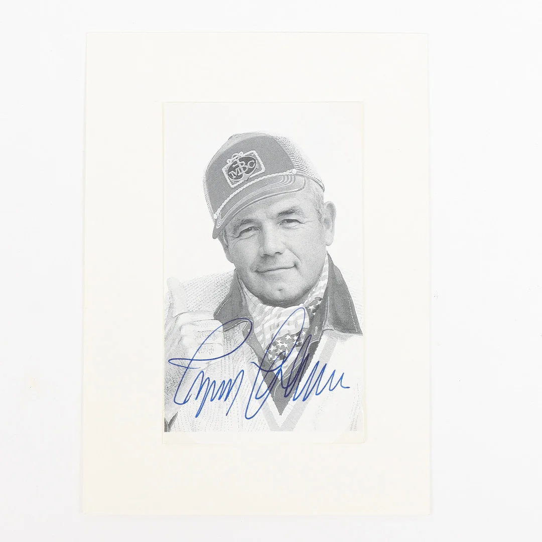 INGEMAR JOHANSSON Samlarbild med autograf. — Sports memorabilia — Karlstad Hammarö Auktionsverk