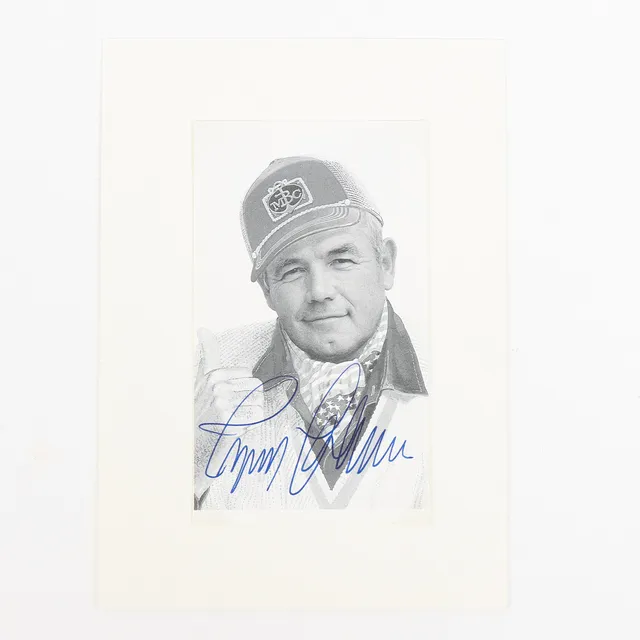 INGEMAR JOHANSSON Samlarbild med autograf.