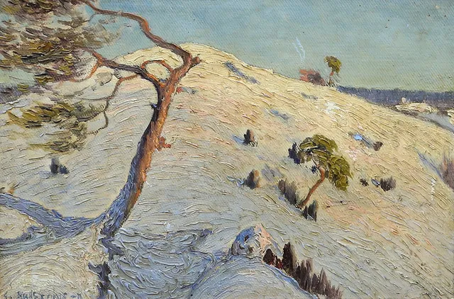 GOTTFRID KALLSTENIUS. olja på duk, signerad, otydligt daterad.
