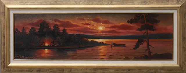 CARL IVAR ÖFVERBECK. olja på duk, signerad.