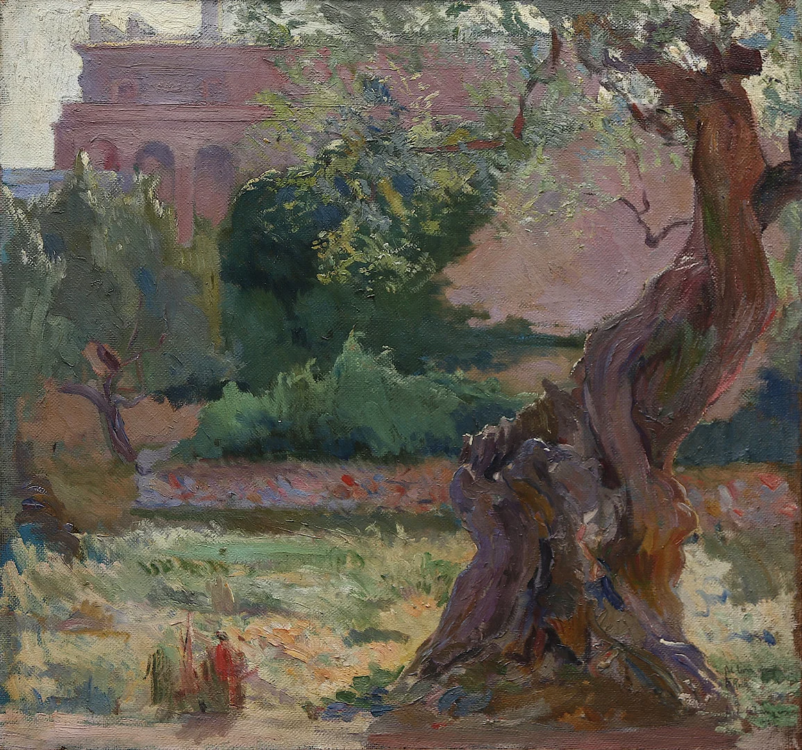ALEXANDRE DE CABANYES. Surroundings of Can Cabanyes. — Paintings — Balclis