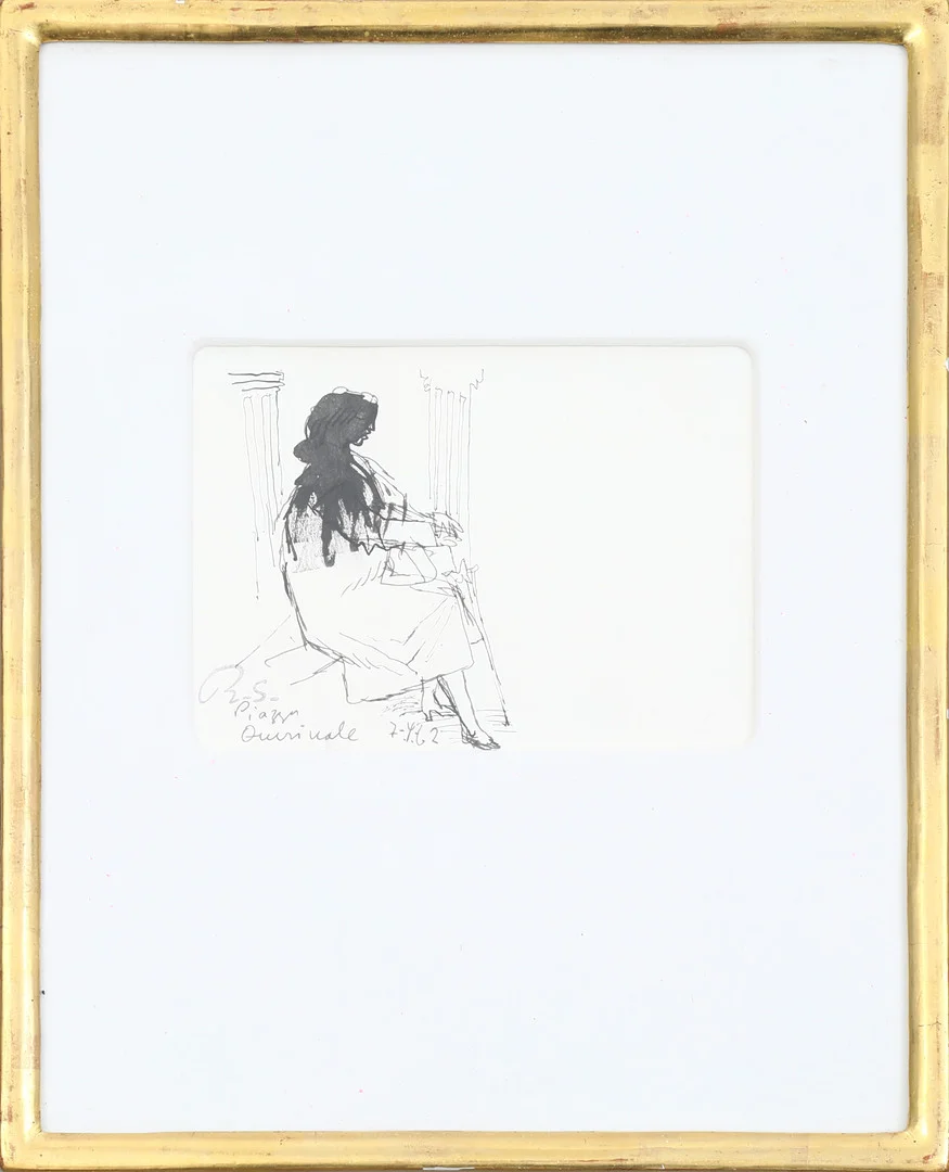 RAGNAR SANDBERG. teckning, signerad R.S samt daterad -62. — Drawings — Södermanlands Auktionsverk