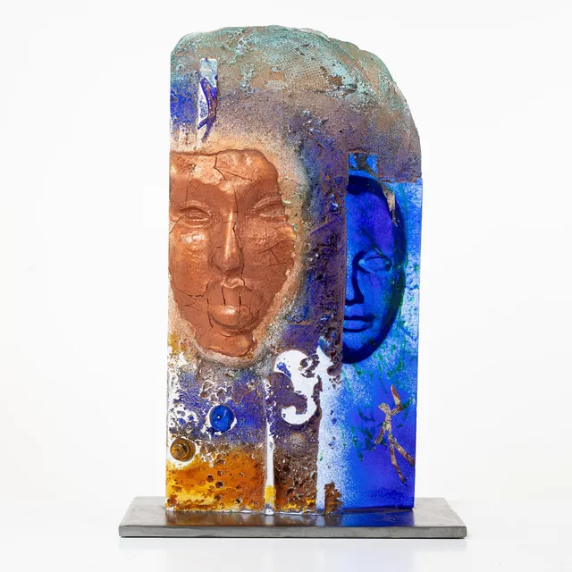 Björn Ekegren, skulptur, glas, unik, signerad,