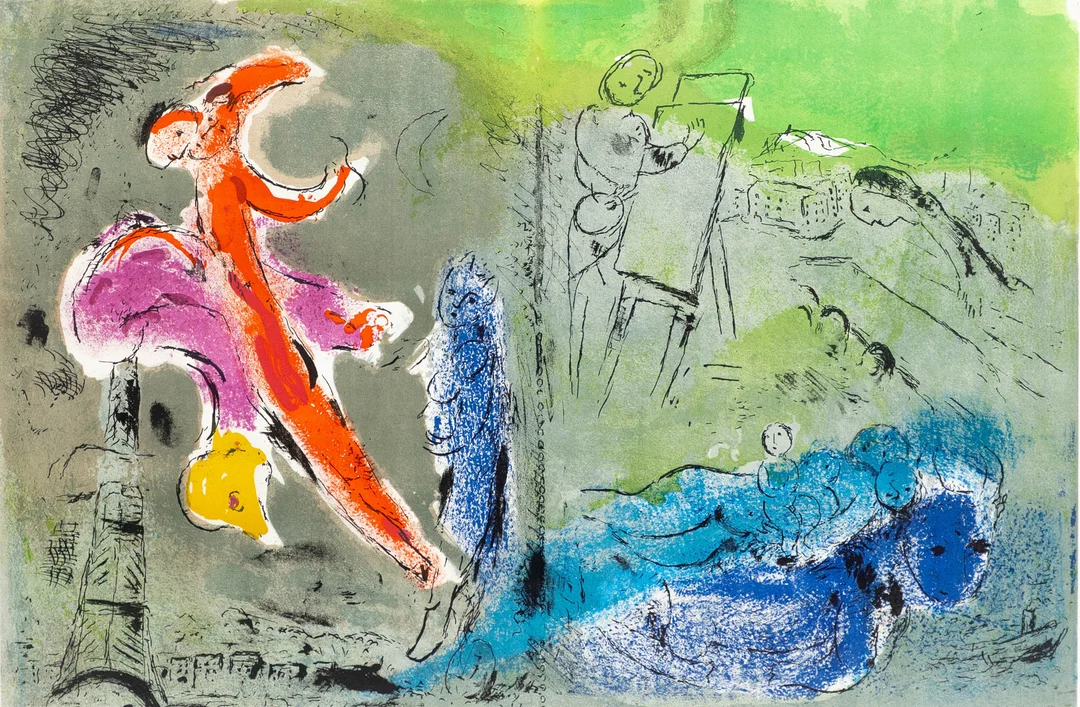 MARC CHAGALL (1887-1985). Vision de Paris. — Engravings & Prints — Stockholms Auktionsverk Hamburg