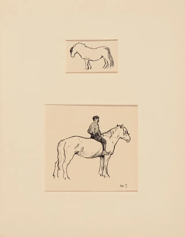Ness, Bjarne — Hest og rytter, 1919