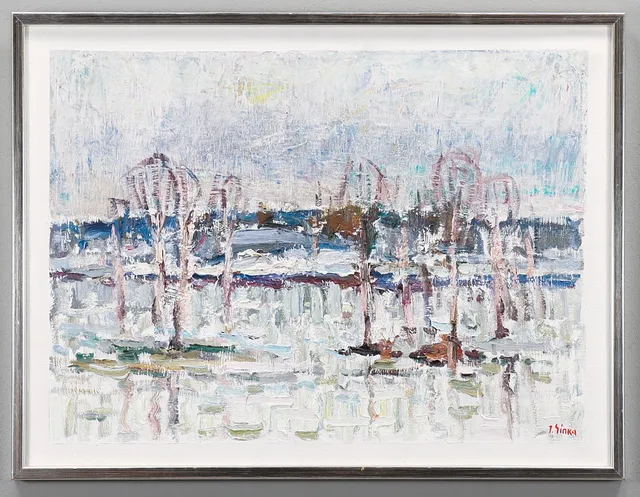 IMANTS SINKA. Olja på duk, signerad.