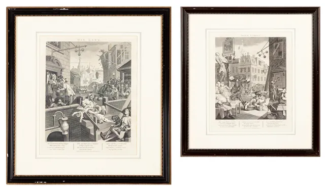 Hogarth, William — "Gin Lane" og "Beer Street"