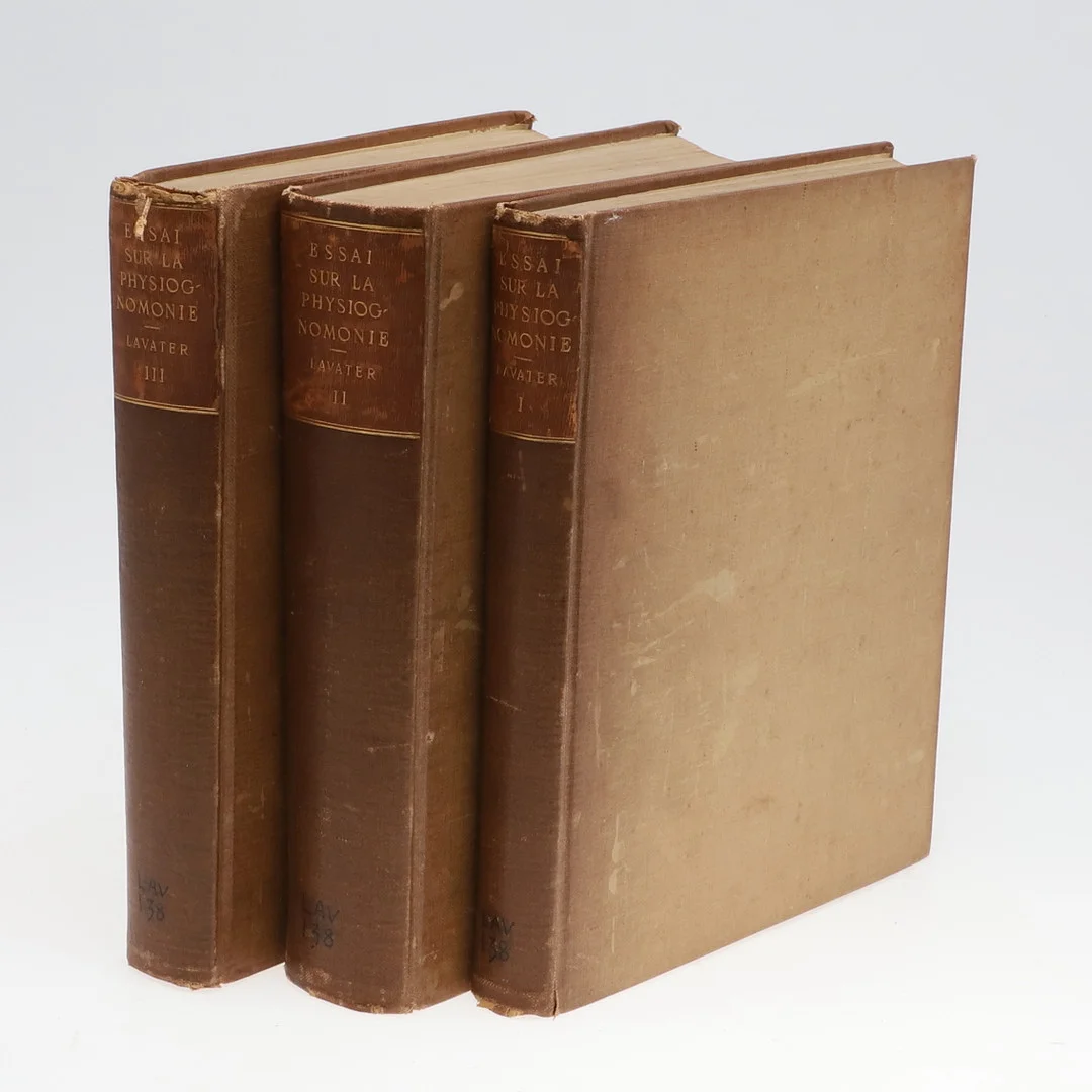 JEAN GASPARD LAVATER. Essai sur la Physiognomonie, 3 volumes, 1781-86. — Books — Lawrences Auctioneers