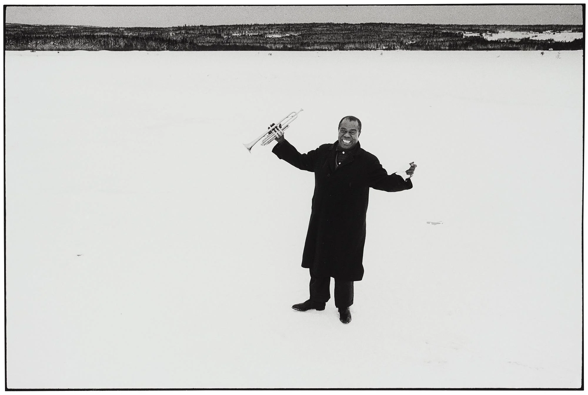 Lennart Nilsson, "Louis Armstrong, Umeå, 1959". — Bukowskis