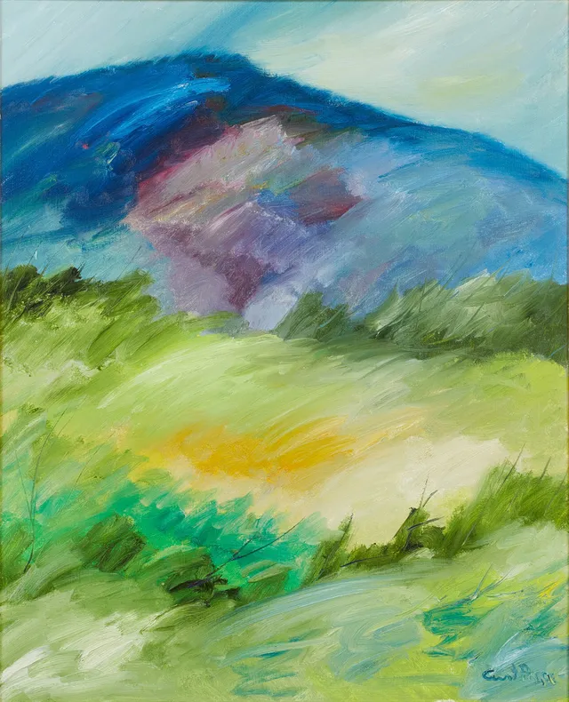 CURT AGGE (1929-2021). "Ljus äng", signerad Curt Agge, olja på duk.