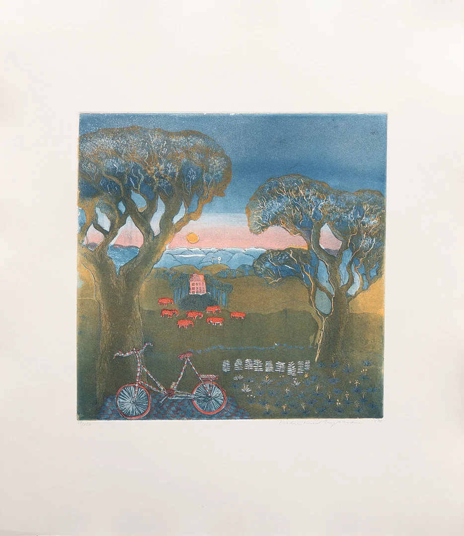 HELMTRUD NYSTRÖM. ETSNING, SIGNERAD, NUMRERAD 32/150 OCH DATERAD 1976. — Engravings & Prints — Crafoord Auktioner Lund