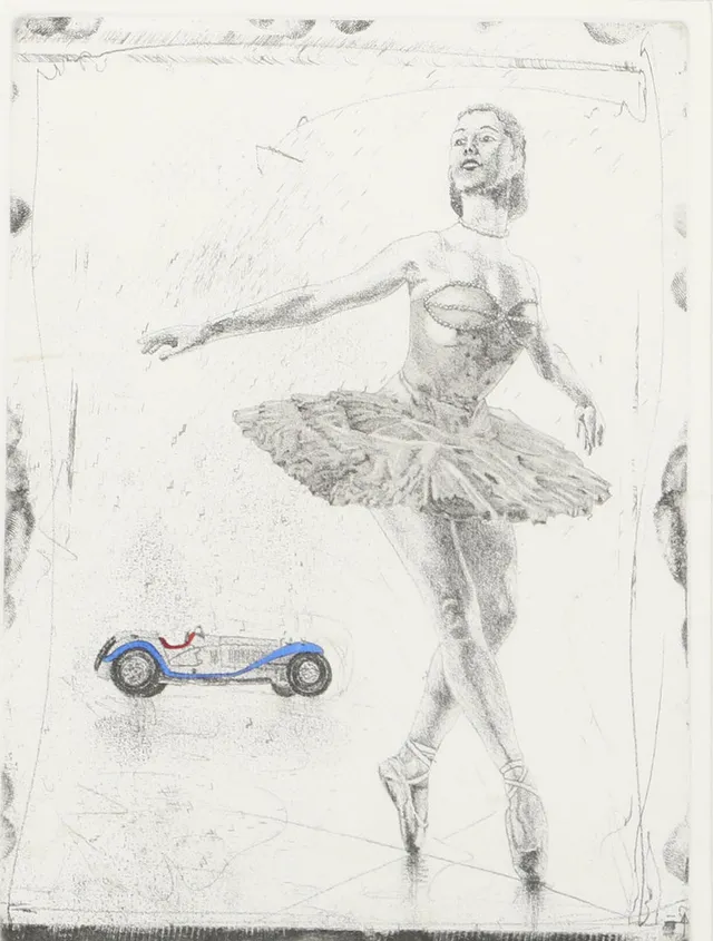 JAN DAHLGREN. Ballerina, etsning, signerad J. Dahlgren.