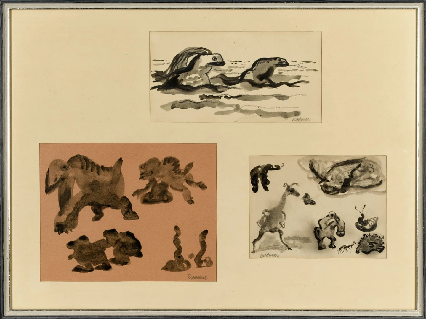 ODDMAR BJÖRKLUND. Blandteknik på papper. — Paintings — Norrlands Auktionsverk
