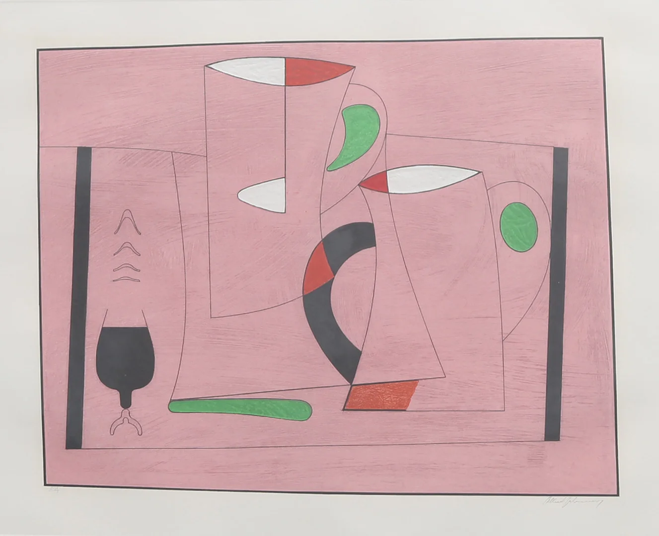 ALBERT JOHANSSON. KOMPOSITION. — Engravings & Prints — Crafoord Auktioner Lund