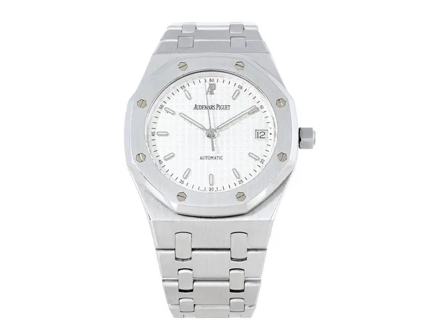 AUDEMARS PIGUET, Royal Oak, Cal 2225, Serie nr. 491847, Ref nr. 14790ST.OO.0789ST.10, Boett nr. E-35268-4872, herrur, 36 mm, stål, automatisk, safirglas (repa/nagg), datum, integrerad originallänk, viklås, längd 185 mm, cert (ej komplett), ca 2000, box, ytterkartong.