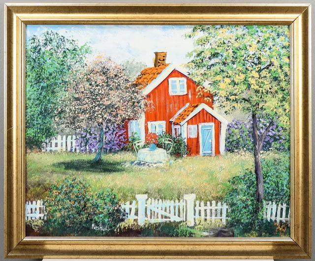 MATS HÅDELL. Olja på duk signerad.