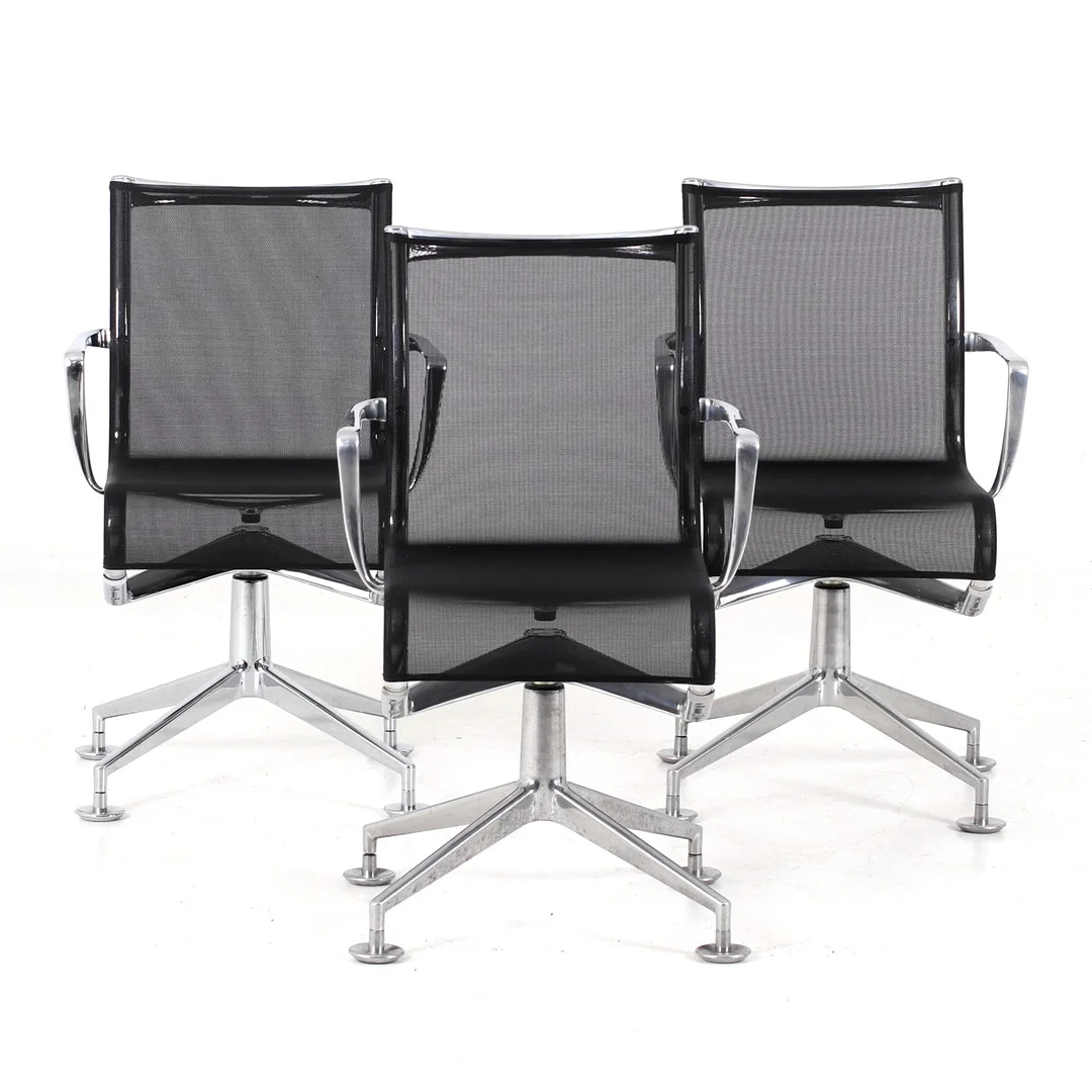 ALBERTO MEDA. Karmstolar, 3 st, aluminium, Alias, Italien, 2000-tal. — Armchairs & Chairs — Stadsauktion Sundsvall