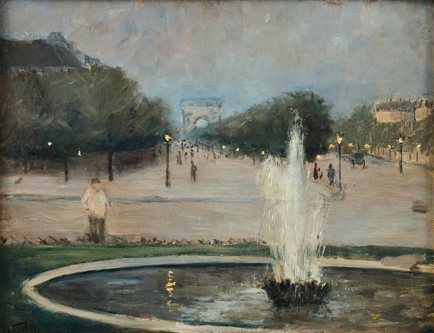 MÄRTHA TYNELL. "Kvällsljus Champs Elysees". — Paintings — Stockholms Auktionsverk Fine Art