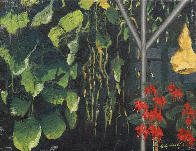 GÖSTA NYDAHL (1925-2008). "Kalebas", olja på duk, signerad.