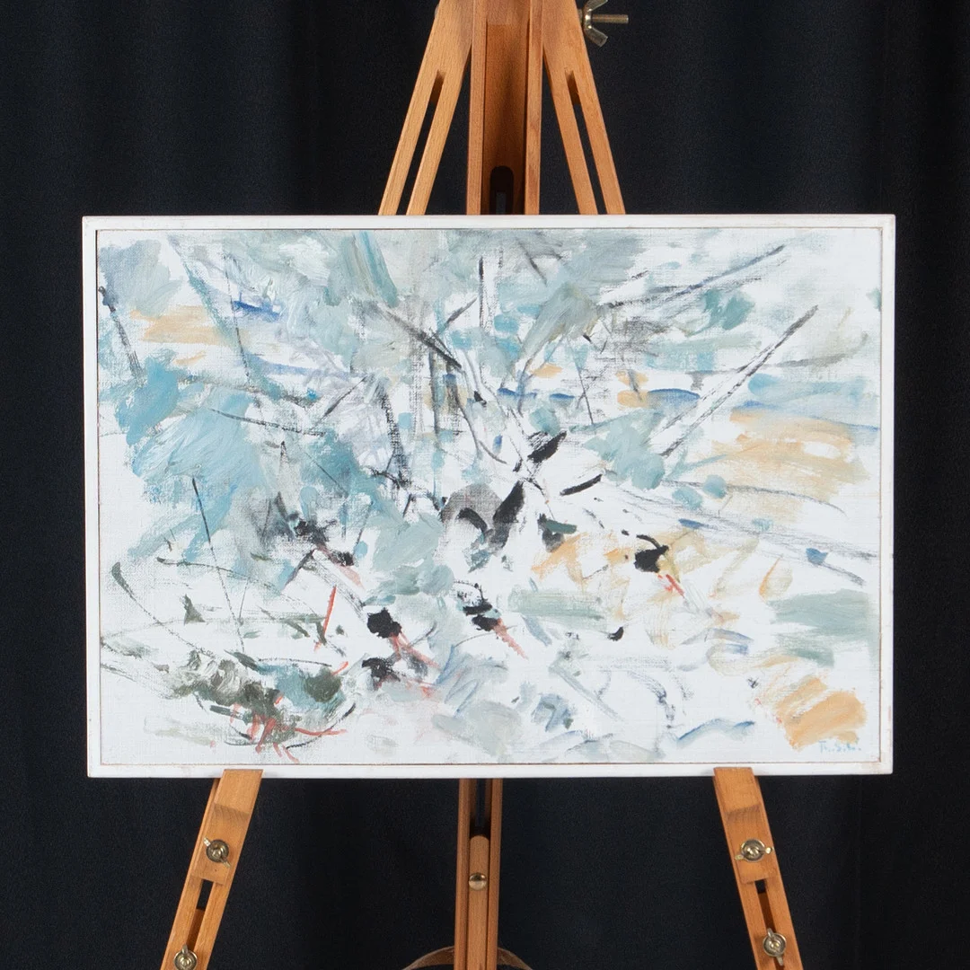 THURE WAHLSTRÖM. Motiv från Ekö, Olja på duk. — Paintings — Laholms Auktionskammare