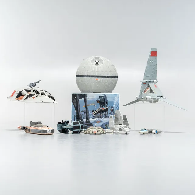 STAR WARS, leksaker, 1990-tal, (9 delar).